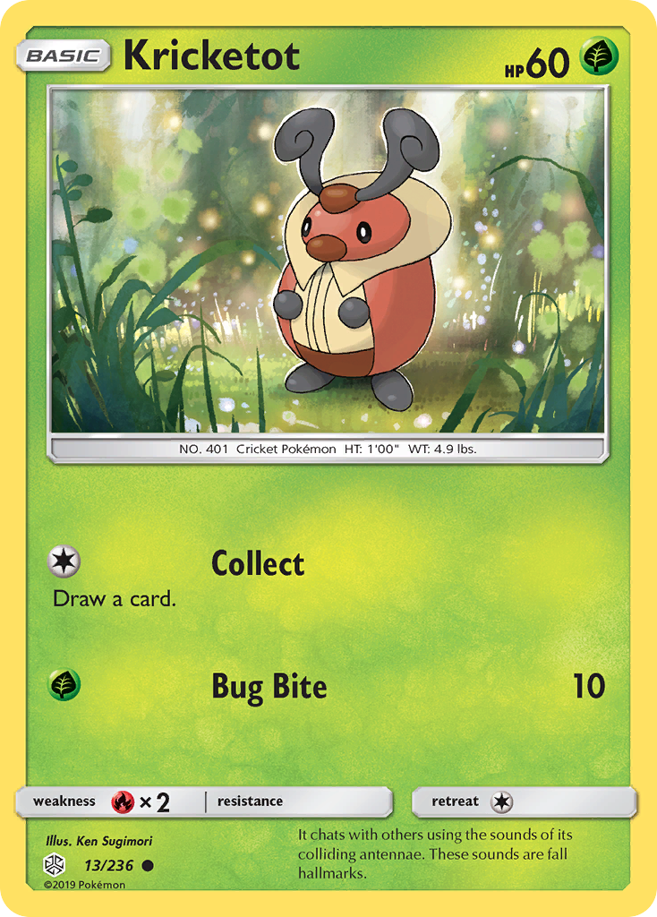 Kricketot (13/236) [Sun & Moon: Cosmic Eclipse] | Dumpster Cat Games