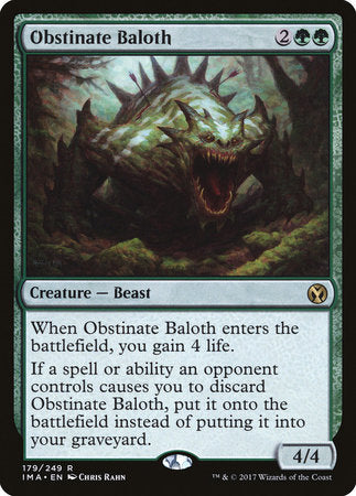 Obstinate Baloth [Iconic Masters] | Dumpster Cat Games
