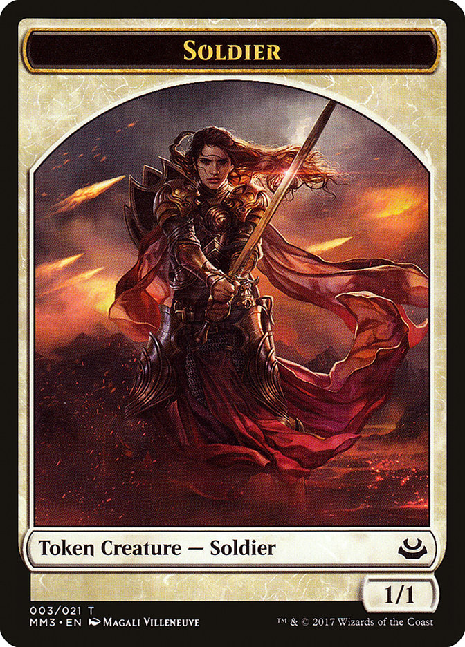 Soldier (003/021) [Modern Masters 2017 Tokens] | Dumpster Cat Games