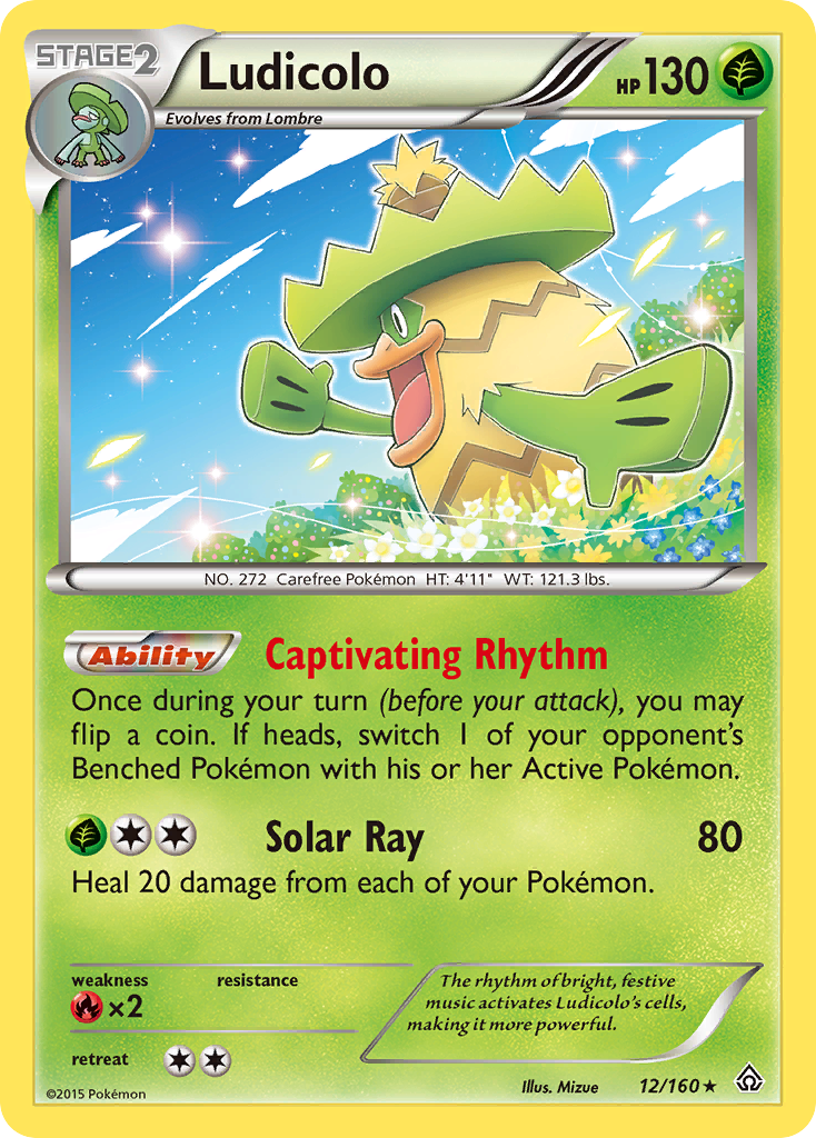 Ludicolo (12/160) [XY: Primal Clash] | Dumpster Cat Games