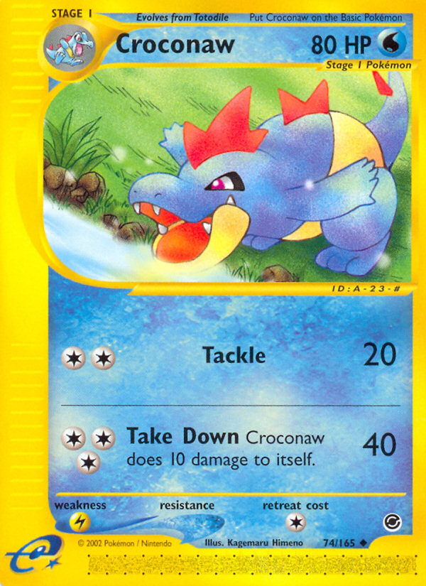 Croconaw (74/165) [Expedition: Base Set] | Dumpster Cat Games