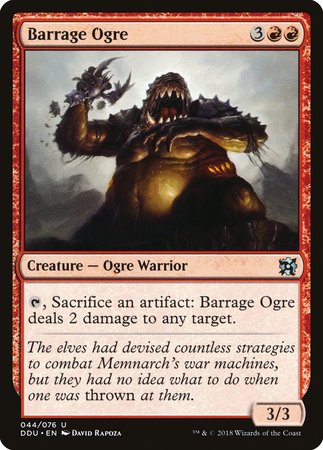 Barrage Ogre [Duel Decks: Elves vs. Inventors] | Dumpster Cat Games