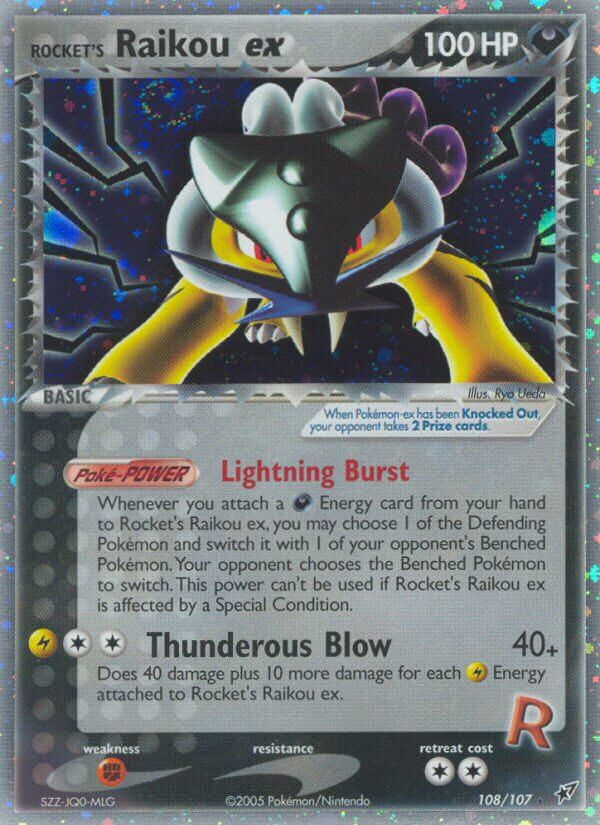 Rocket's Raikou ex (108/107) [EX: Deoxys] | Dumpster Cat Games