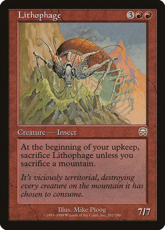 Lithophage [Mercadian Masques] | Dumpster Cat Games