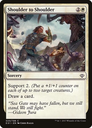 Shoulder to Shoulder [Archenemy: Nicol Bolas] | Dumpster Cat Games