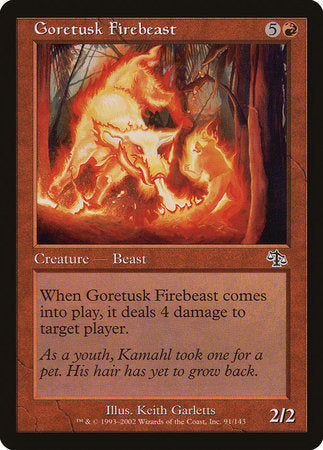 Goretusk Firebeast [Judgment] | Dumpster Cat Games