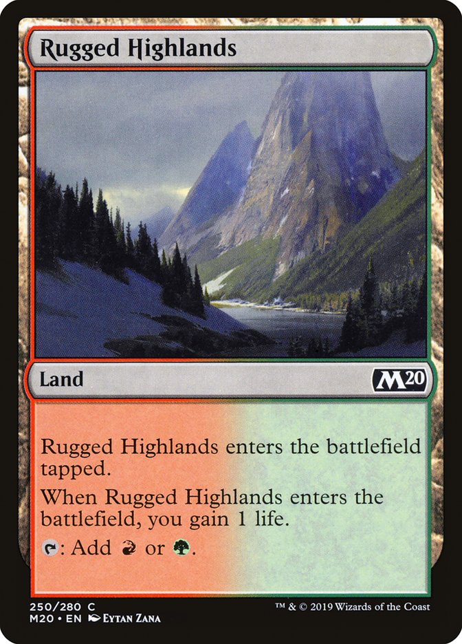 Rugged Highlands [Core Set 2020] | Dumpster Cat Games