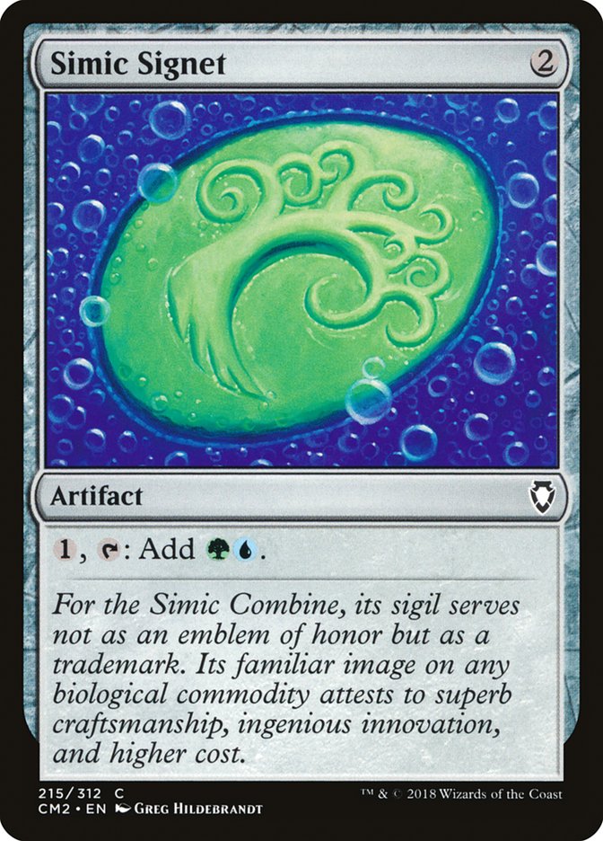 Simic Signet (215/312) [Commander Anthology Volume II] | Dumpster Cat Games