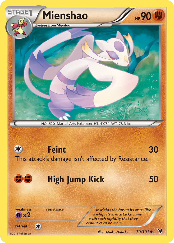 Mienshao (70/101) [Black & White: Noble Victories] | Dumpster Cat Games