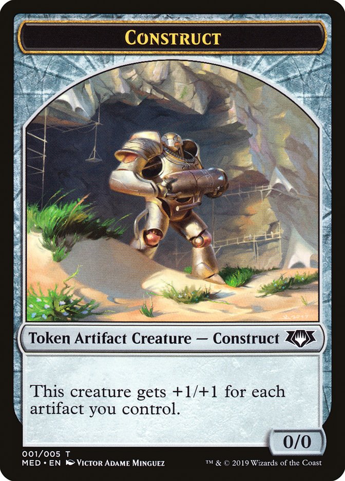 Construct (001/005) [Mythic Edition Tokens] | Dumpster Cat Games