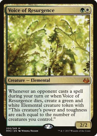 Voice of Resurgence [Modern Masters 2017] | Dumpster Cat Games