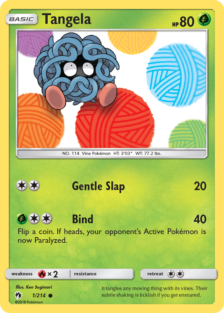 Tangela (1/214) [Sun & Moon: Lost Thunder] | Dumpster Cat Games