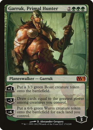 Garruk, Primal Hunter [Magic 2013] | Dumpster Cat Games