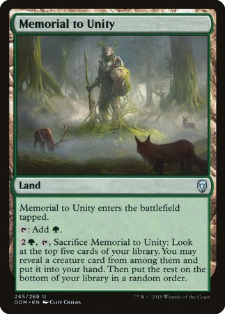 Memorial to Unity [Dominaria] | Dumpster Cat Games
