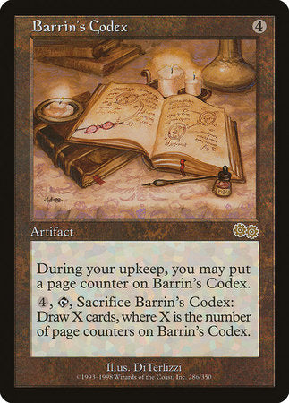Barrin's Codex [Urza's Saga] | Dumpster Cat Games
