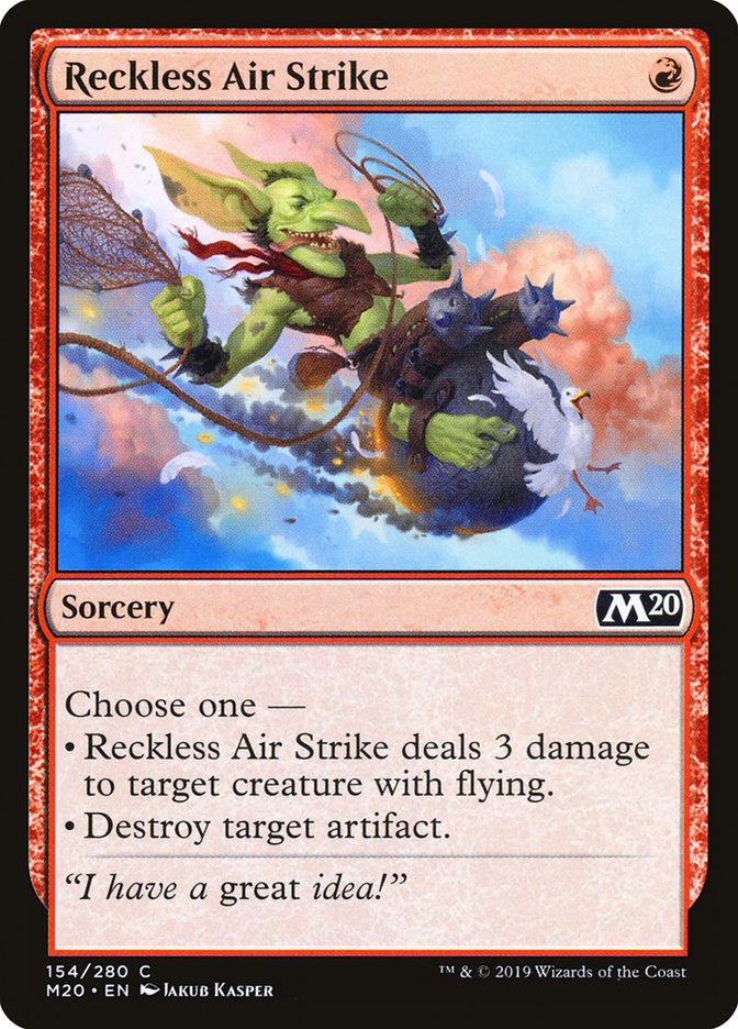 Reckless Air Strike [Core Set 2020] | Dumpster Cat Games