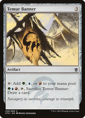 Temur Banner [Khans of Tarkir] | Dumpster Cat Games