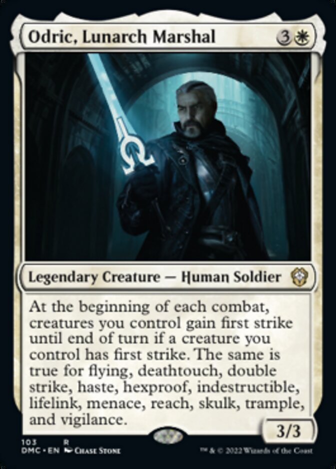 Odric, Lunarch Marshal [Dominaria United Commander] | Dumpster Cat Games