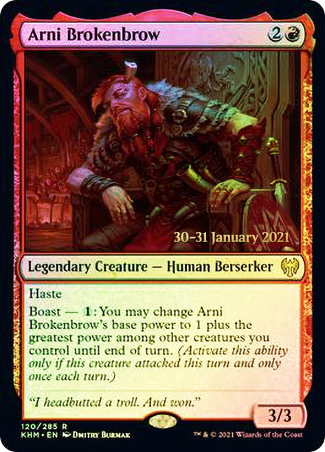 Arni Brokenbrow  [Kaldheim Prerelease Promos] | Dumpster Cat Games