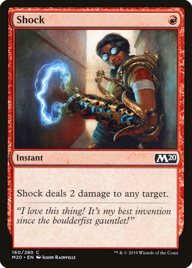 Shock [Core Set 2020] | Dumpster Cat Games