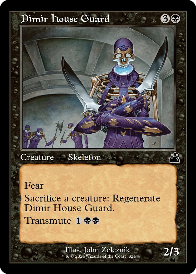 Dimir House Guard (Retro Frame) [Ravnica Remastered] | Dumpster Cat Games