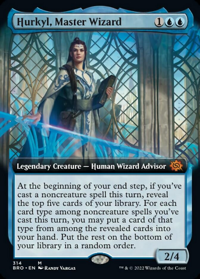 Hurkyl, Master Wizard (Extended Art) [The Brothers' War] | Dumpster Cat Games