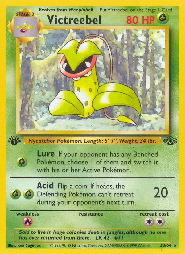 Victreebel (30/64) [Jungle 1st Edition] | Dumpster Cat Games