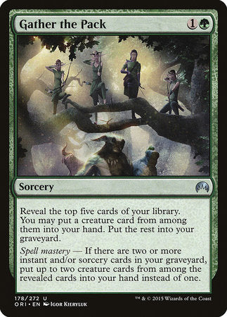 Gather the Pack [Magic Origins] | Dumpster Cat Games