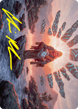 Jadzi, Oracle of Arcavios Art Card (Gold-Stamped Signature) [Strixhaven: School of Mages Art Series] | Dumpster Cat Games