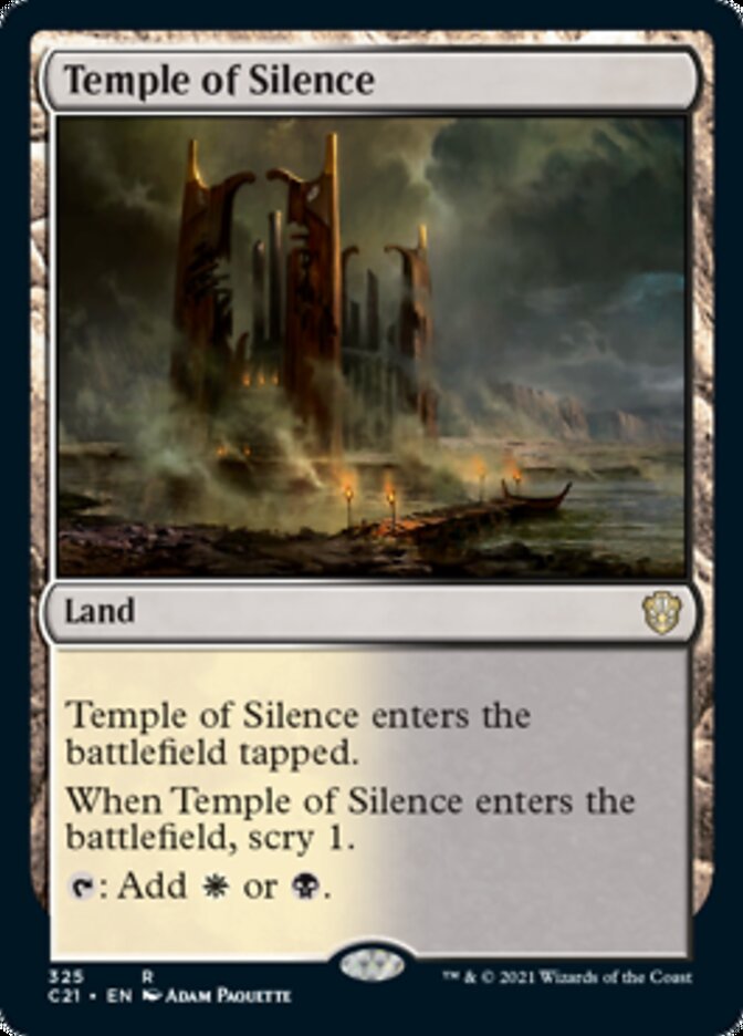 Temple of Silence [Commander 2021] | Dumpster Cat Games