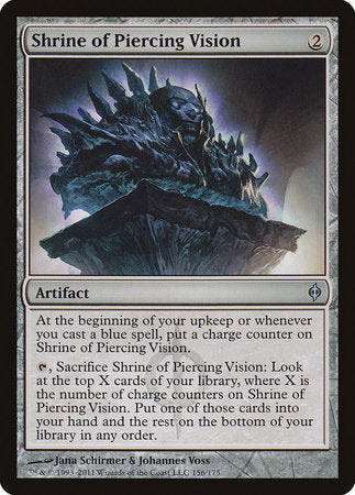 Shrine of Piercing Vision [New Phyrexia] | Dumpster Cat Games