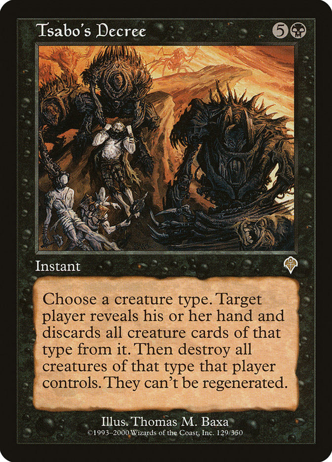 Tsabo's Decree [Invasion] | Dumpster Cat Games