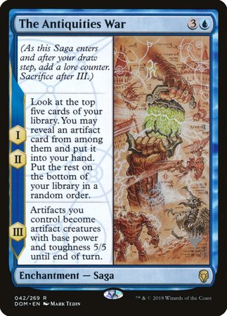 The Antiquities War [Dominaria Promos] | Dumpster Cat Games