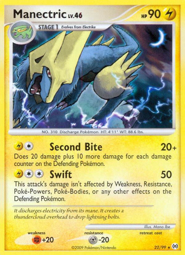 Manectric (22/99) [Platinum: Arceus] | Dumpster Cat Games