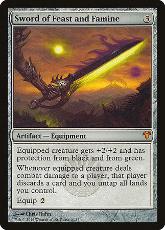 Sword of Feast and Famine [Modern Event Deck 2014] | Dumpster Cat Games