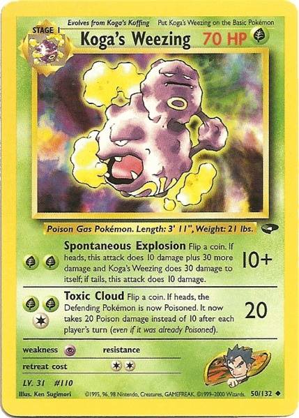 Koga's Weezing (50/132) [Gym Challenge Unlimited] | Dumpster Cat Games