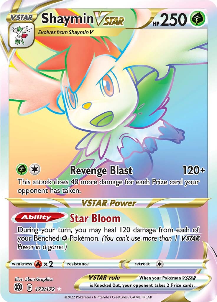Shaymin VSTAR (173/172) [Sword & Shield: Brilliant Stars] | Dumpster Cat Games