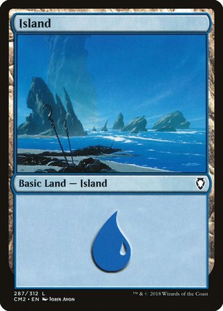 Island (287) [Commander Anthology Volume II] | Dumpster Cat Games