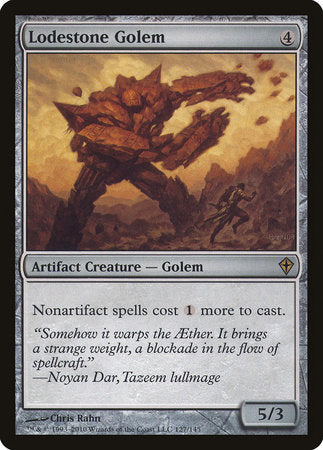 Lodestone Golem [Worldwake] | Dumpster Cat Games