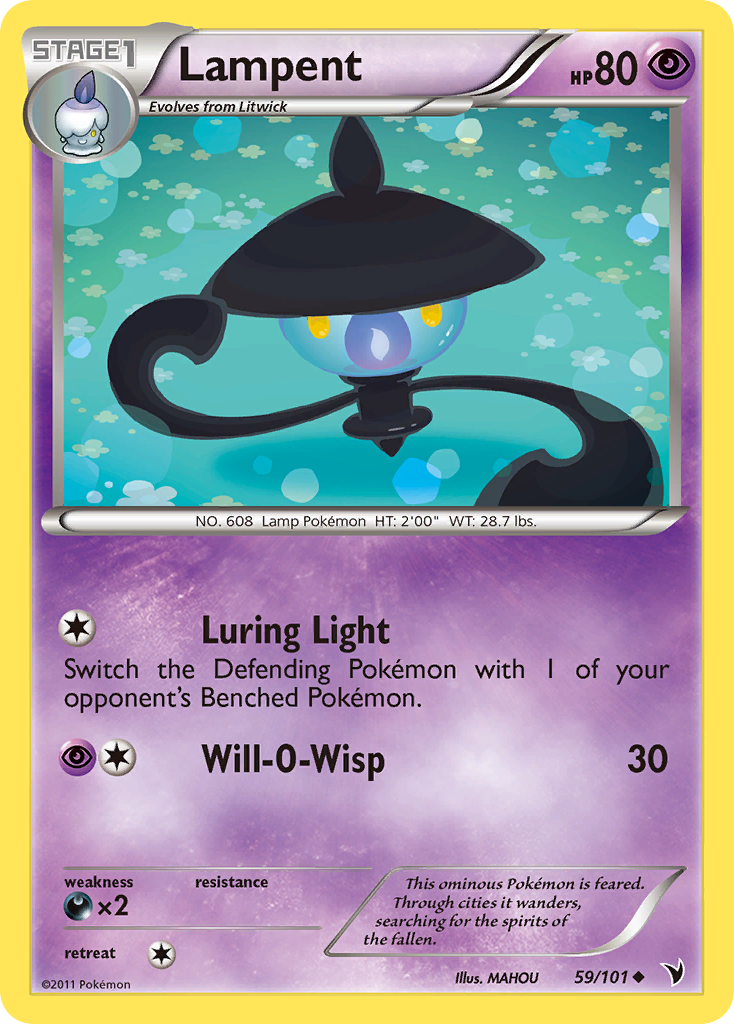 Lampent (59/101) [Black & White: Noble Victories] | Dumpster Cat Games