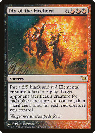 Din of the Fireherd [Shadowmoor] | Dumpster Cat Games