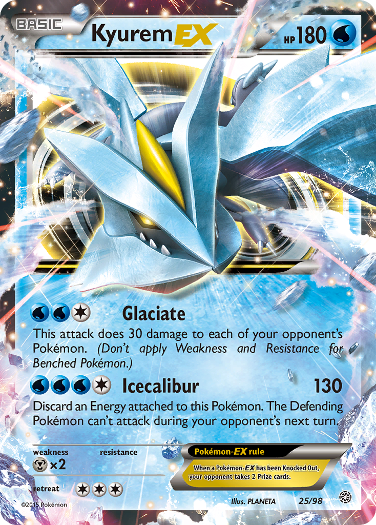 Kyurem EX (25/98) [XY: Ancient Origins] | Dumpster Cat Games
