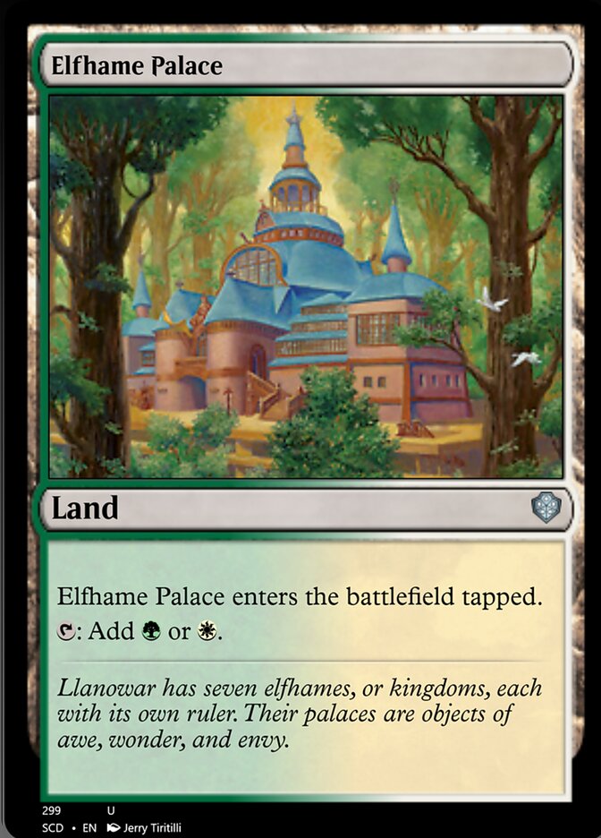 Elfhame Palace [Starter Commander Decks] | Dumpster Cat Games