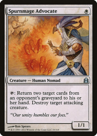 Spurnmage Advocate [Commander 2011] | Dumpster Cat Games