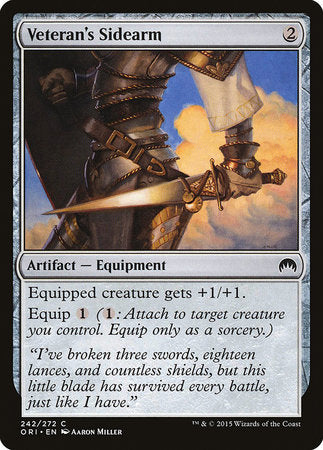 Veteran's Sidearm [Magic Origins] | Dumpster Cat Games
