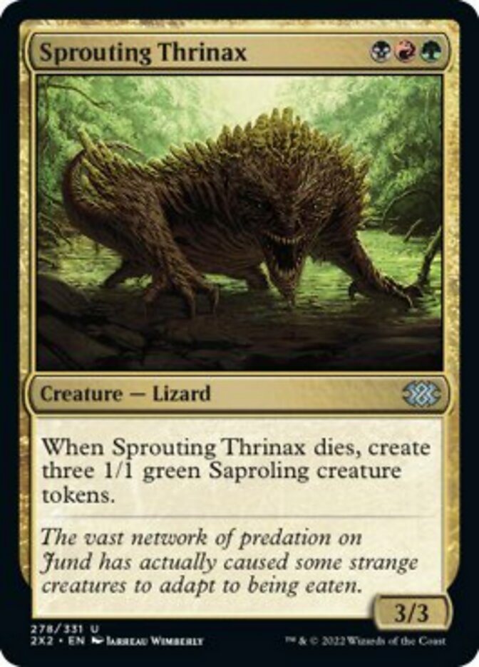 Sprouting Thrinax [Double Masters 2022] | Dumpster Cat Games
