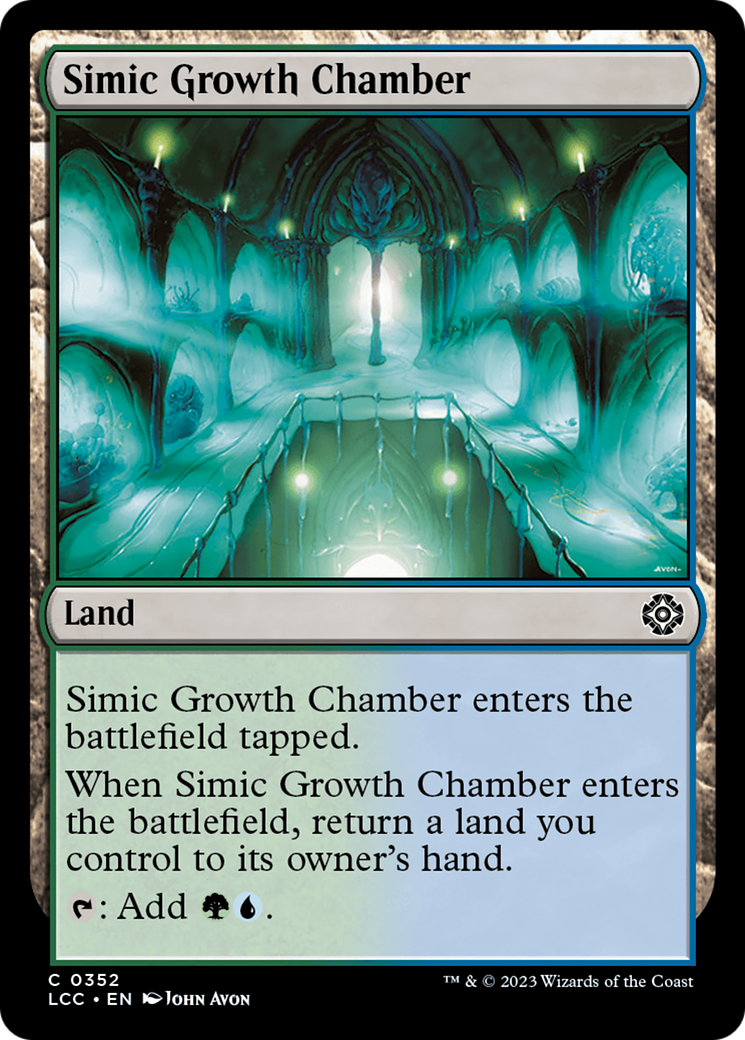 Simic Growth Chamber [The Lost Caverns of Ixalan Commander] | Dumpster Cat Games