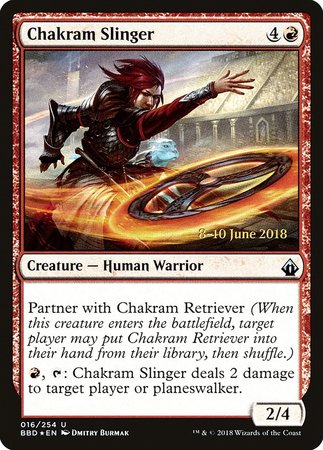 Chakram Slinger [Battlebond Promos] | Dumpster Cat Games