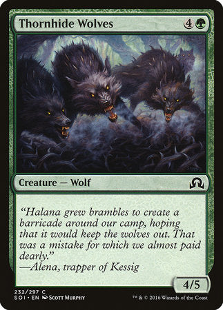 Thornhide Wolves [Shadows over Innistrad] | Dumpster Cat Games