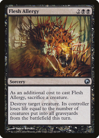 Flesh Allergy [Scars of Mirrodin] | Dumpster Cat Games